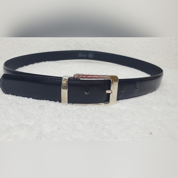 Versace Classic Black genuine Leather Belt Men 38 Logo - Picture 1 of 15